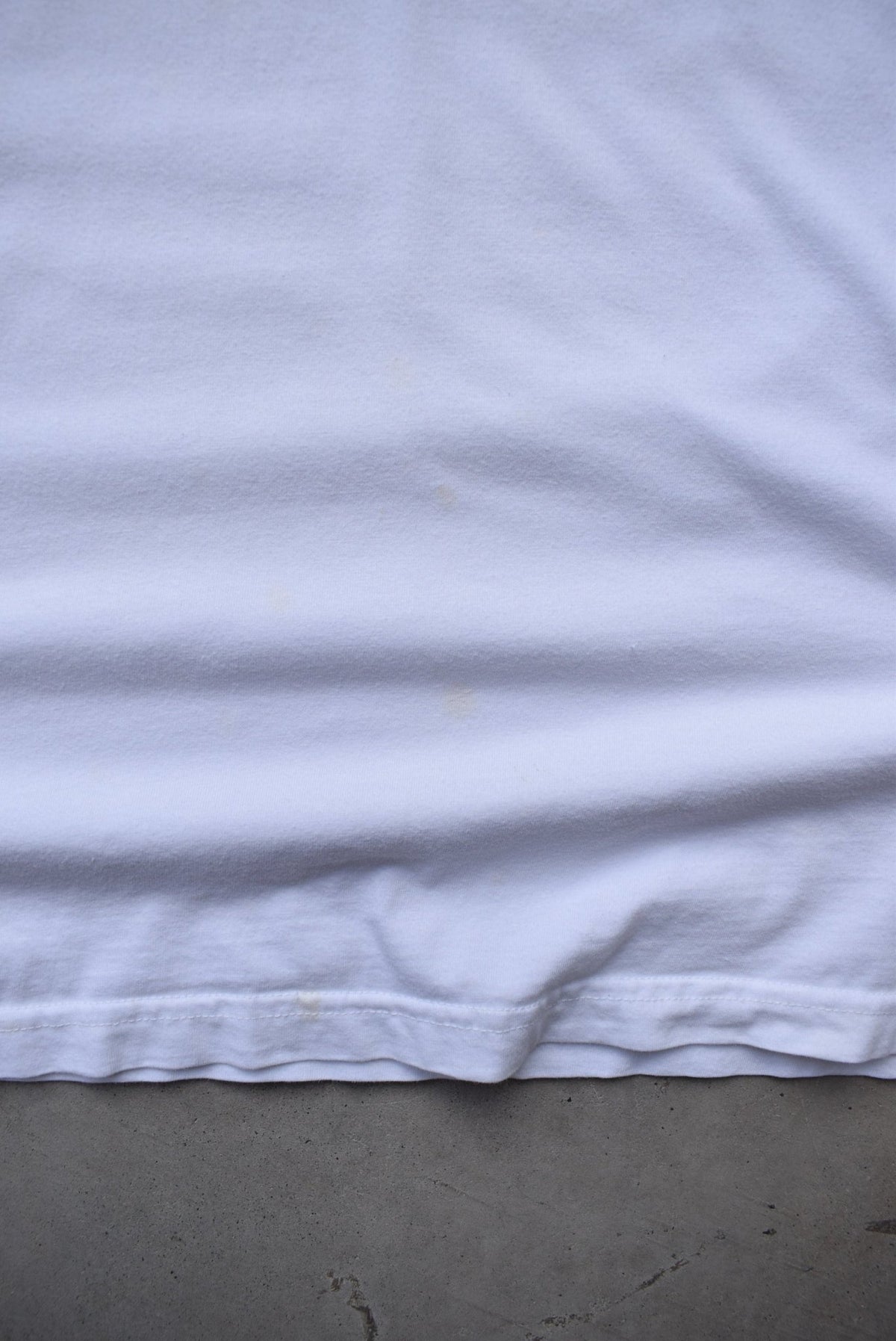 Pierre Balmain White Embroidered Spellout Tee — 1990s (L) - Retrospective Store