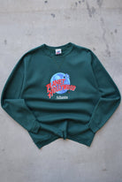 Planet Hollywood Atlanta Green Embroidered Crewneck — 1990s (L) - Retrospective Store