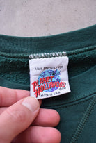Planet Hollywood Atlanta Green Embroidered Crewneck — 1990s (L) - Retrospective Store