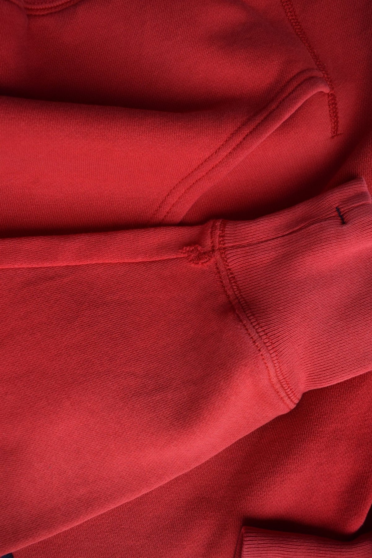 Polo Jeans Ralph Lauren Red Embroidered Spellout Hoodie — 2000s (S) - Retrospective Store