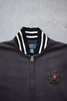 Polo Ralph Lauren Black Embroidered Jacket — 1990s (M) - Retrospective Store