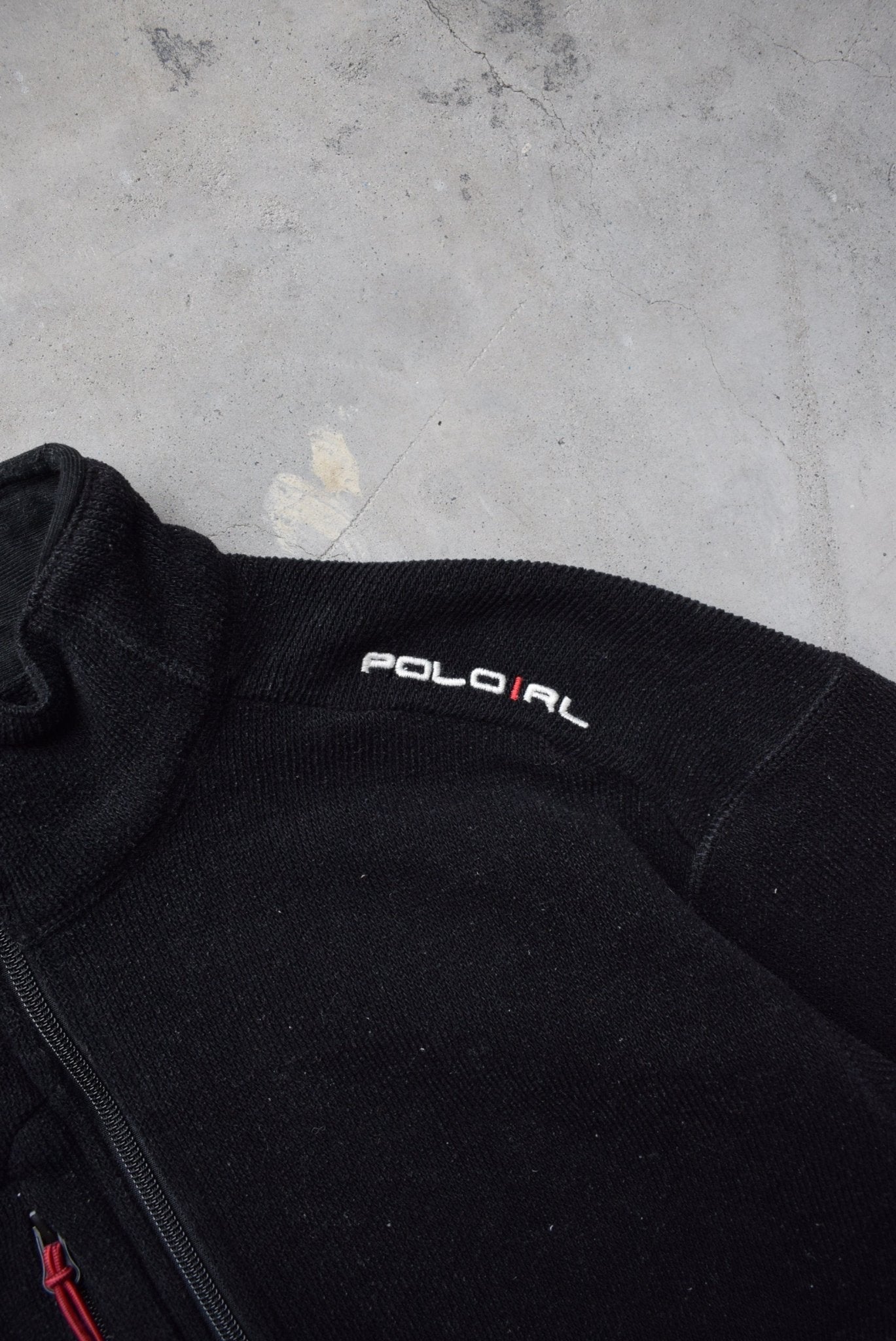 Polo Ralph Lauren Black Embroidered Jacket — 1990s (M) - Retrospective Store