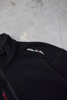 Polo Ralph Lauren Black Embroidered Jacket — 1990s (M) - Retrospective Store