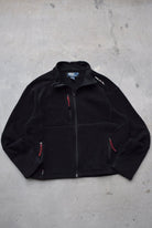 Polo Ralph Lauren Black Embroidered Jacket — 1990s (M) - Retrospective Store