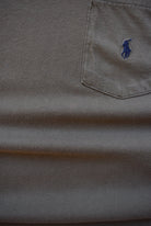 Polo Ralph Lauren Brown Embroidered Logo Pocket Tee — 1990s (L/XL) - Retrospective Store