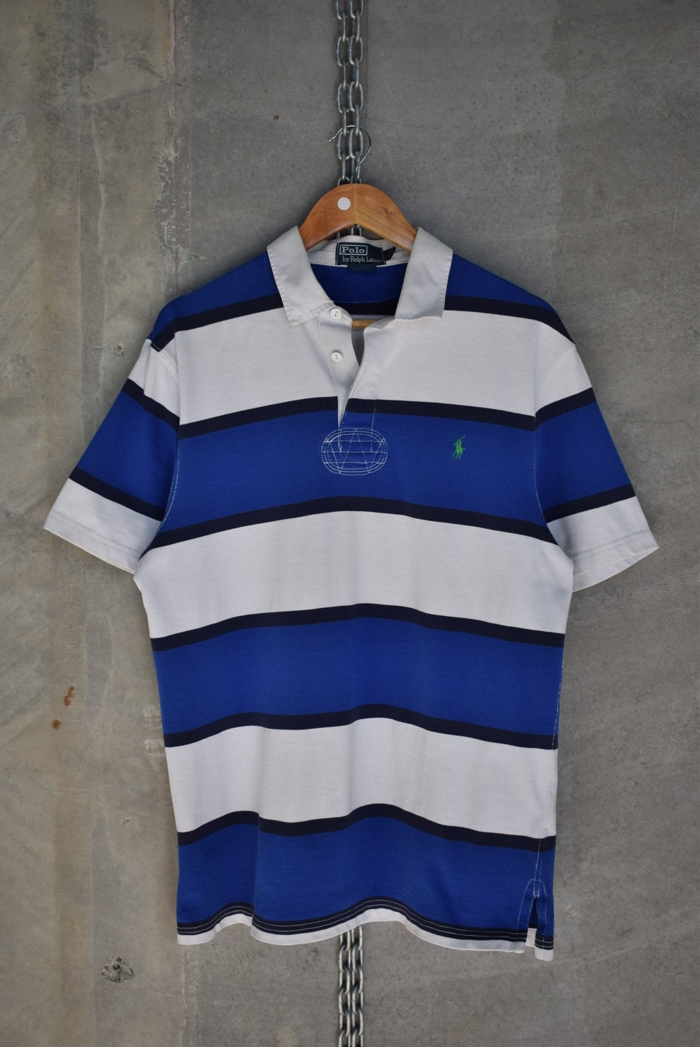 トップス 1990's Polo by Ralph Lauren polo shirt Vintage POLO RALPH LAUREN Small Logo Collared Shirt 90s Vtg Dark