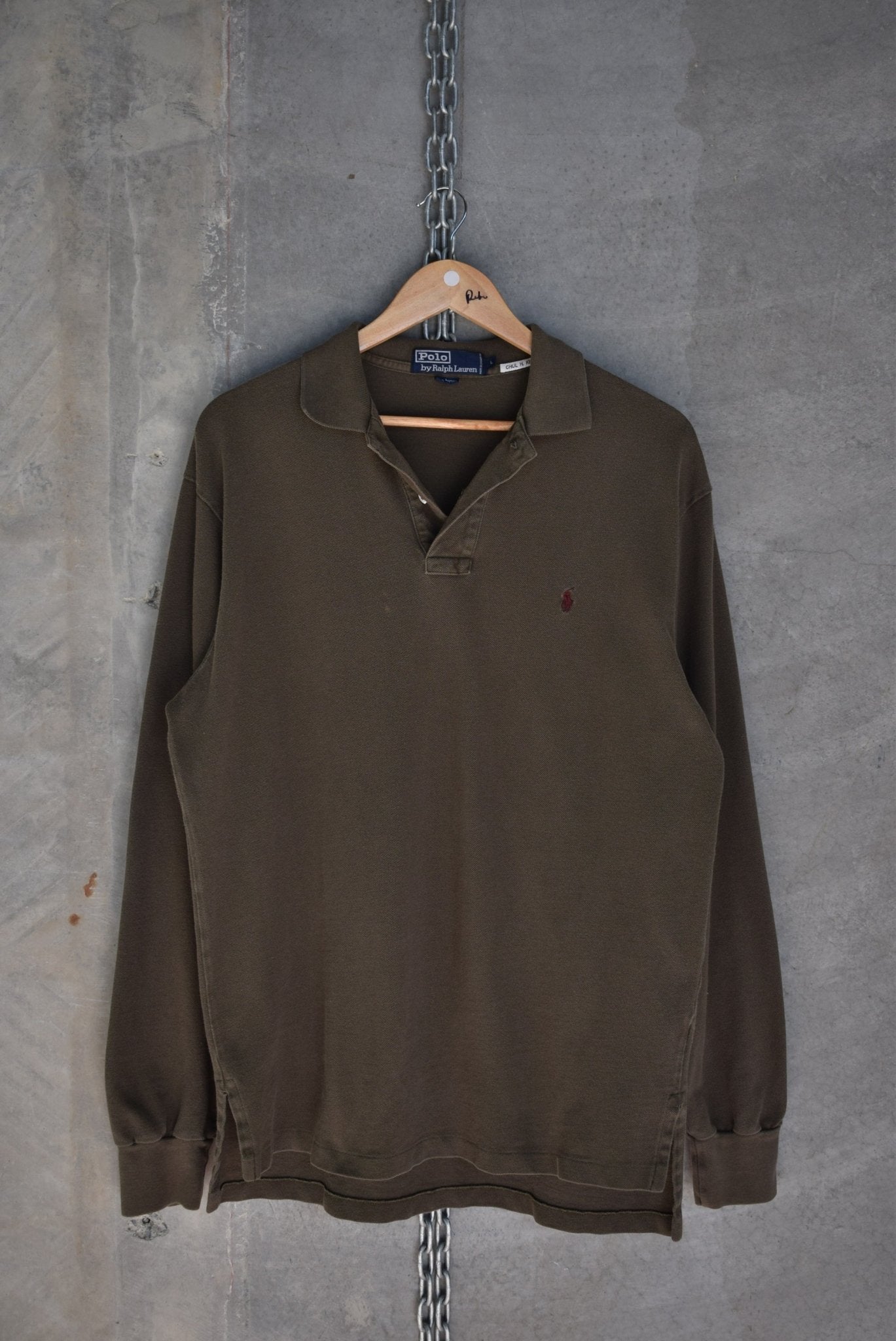 Polo Ralph Lauren Classic Logo Embroidered Polo — 1990s (L/XL) - Retrospective Store