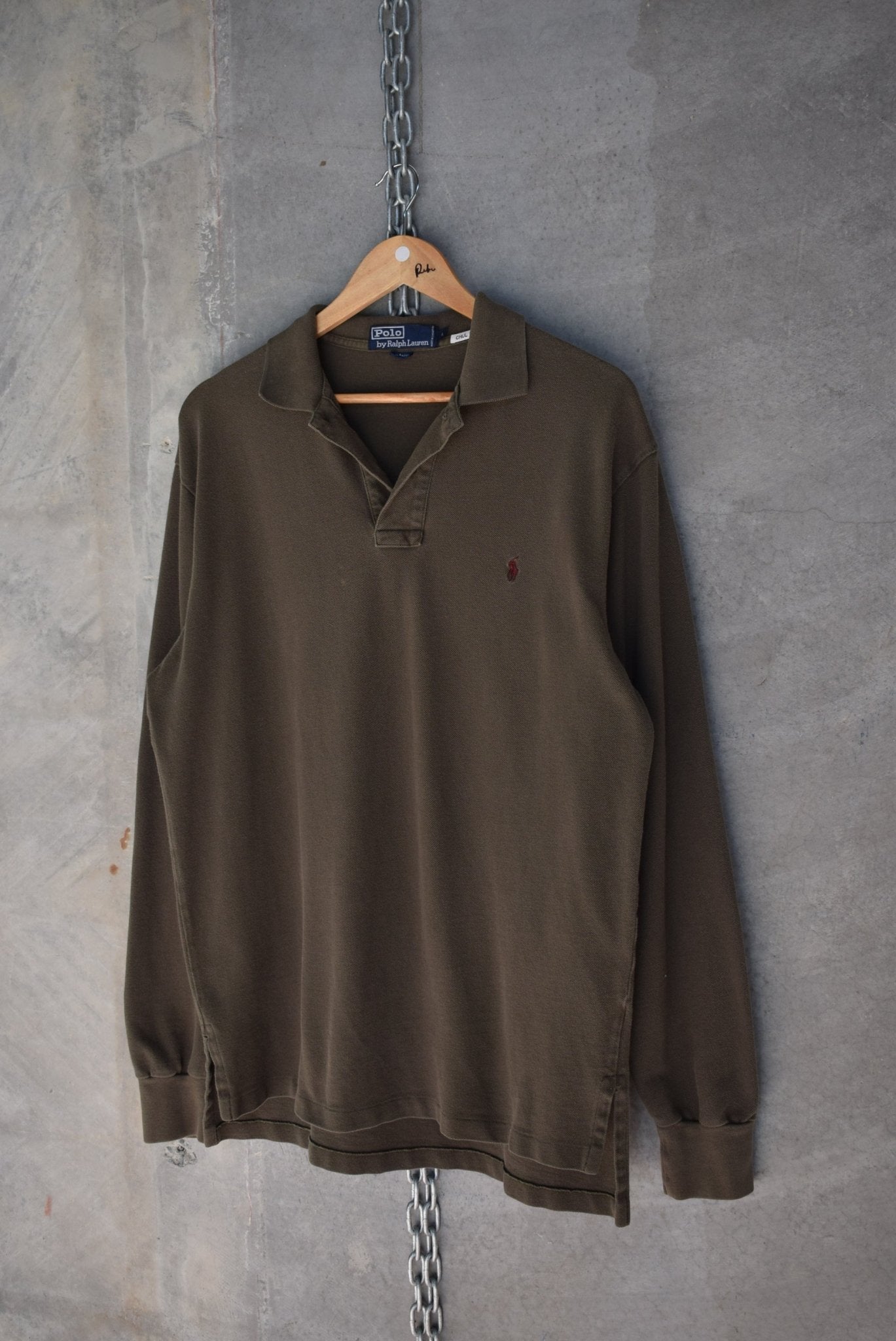 Polo Ralph Lauren Classic Logo Embroidered Polo — 1990s (L/XL) - Retrospective Store