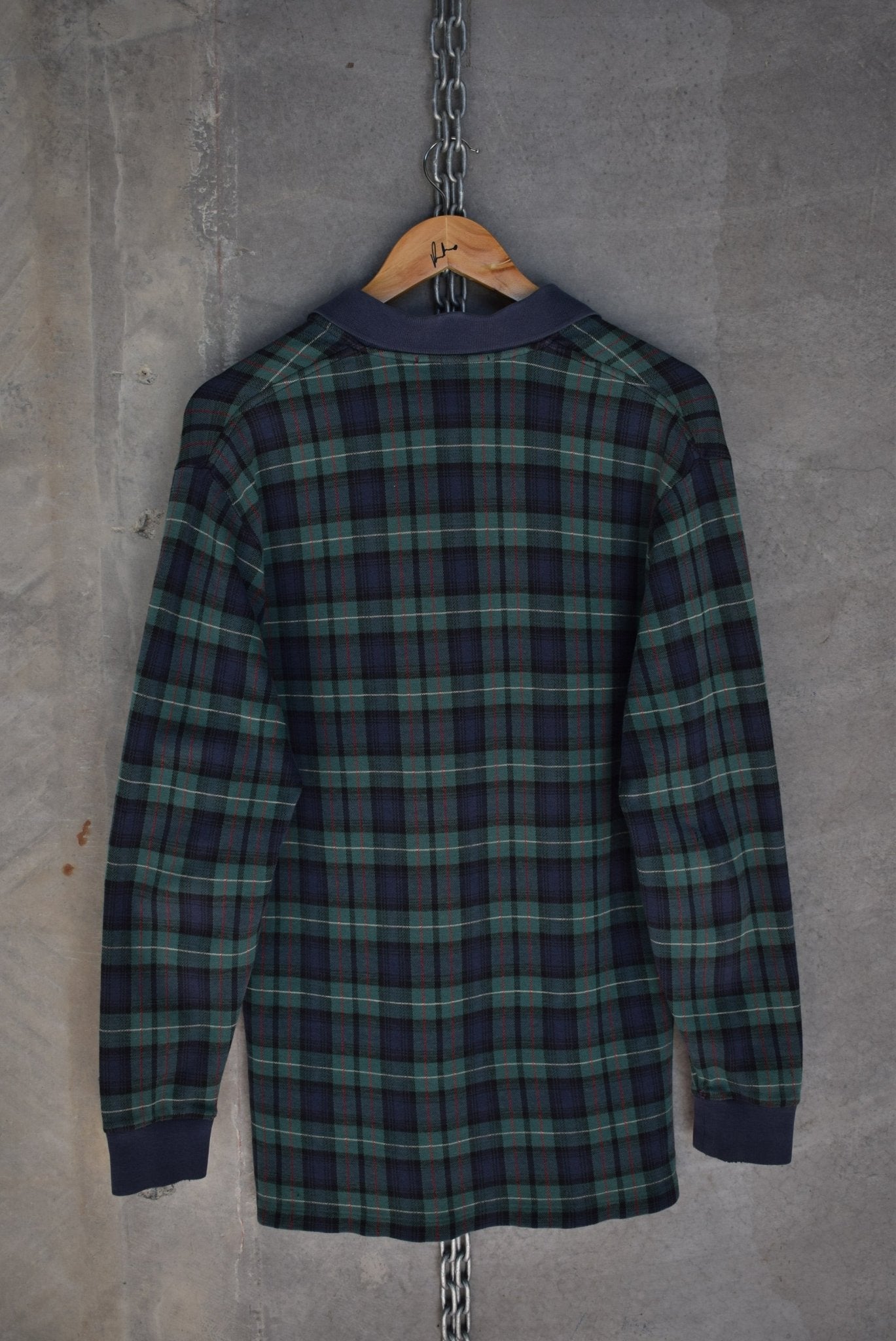 Polo Ralph Lauren Classic Logo Embroidered Rugby Polo — 1990s (M/L) - Retrospective Store