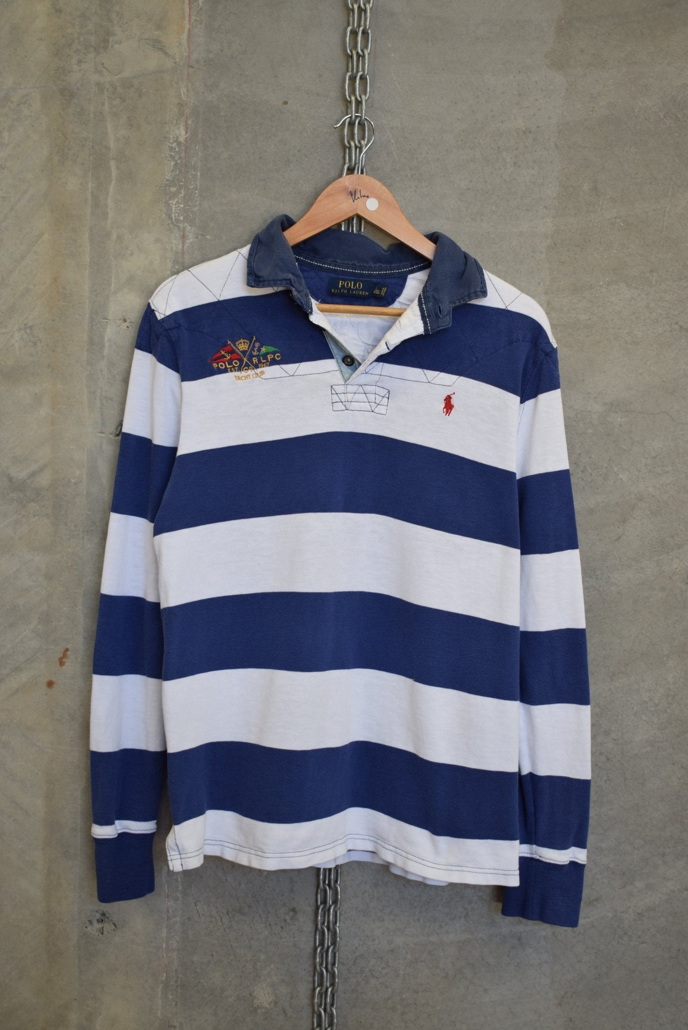 Polo Ralph Lauren Classic Logo Embroidered Rugby Polo — 2000s (L) - Retrospective Store