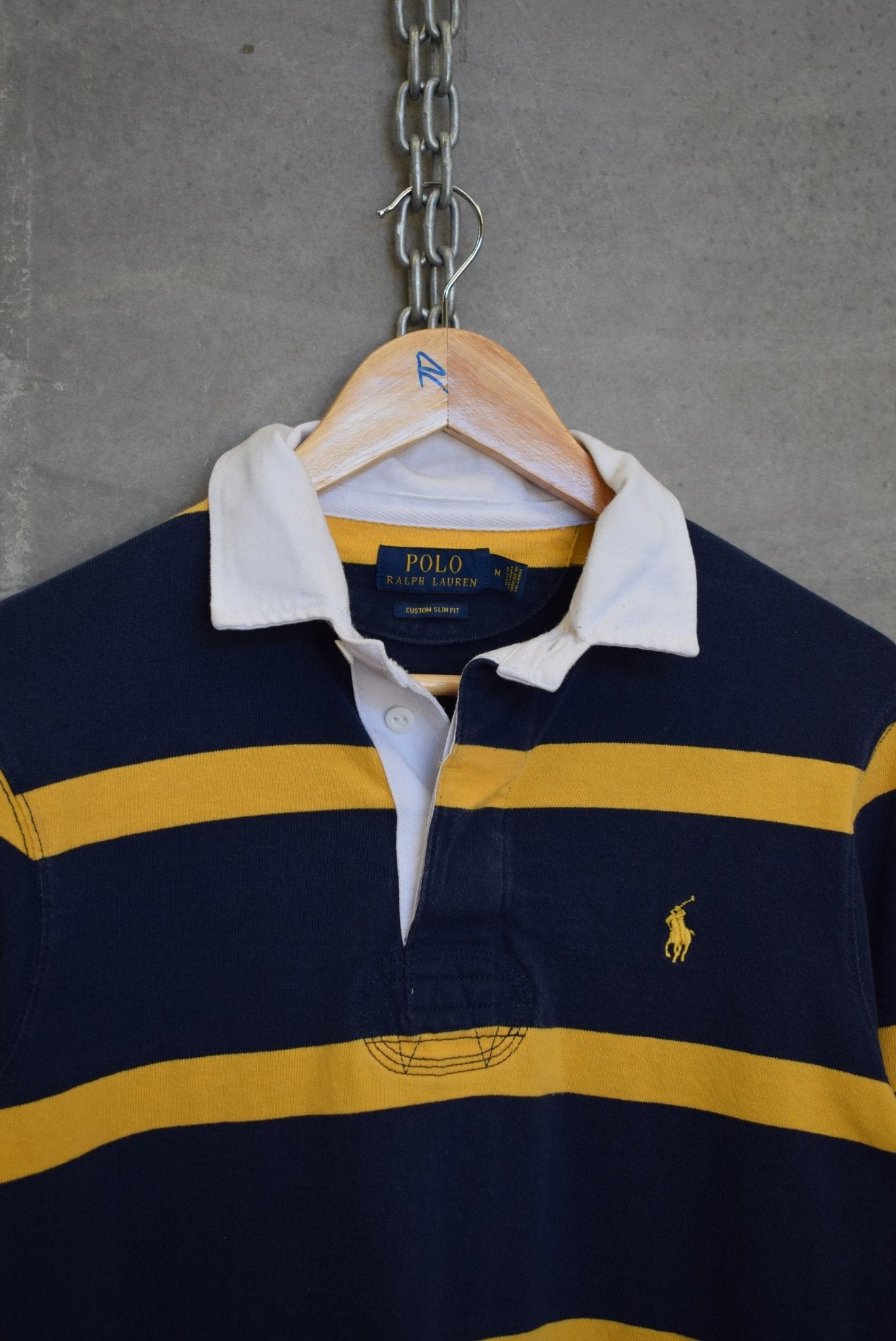 Polo Ralph Lauren Classic Logo Embroidered Rugby Polo — 2000s (M) - Retrospective Store