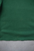 Polo Ralph Lauren Green Embroidered Logo Quarter Zip — 1990s (M) - Retrospective Store