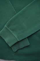 Polo Ralph Lauren Green Embroidered Logo Quarter Zip — 1990s (M) - Retrospective Store