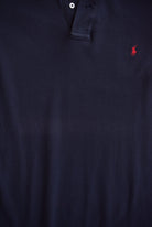 Polo Ralph Lauren Navy Embroidered Logo Polo — 2000s (L) - Retrospective Store