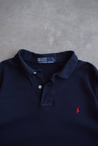 Polo Ralph Lauren Navy Embroidered Logo Polo — 2000s (L) - Retrospective Store