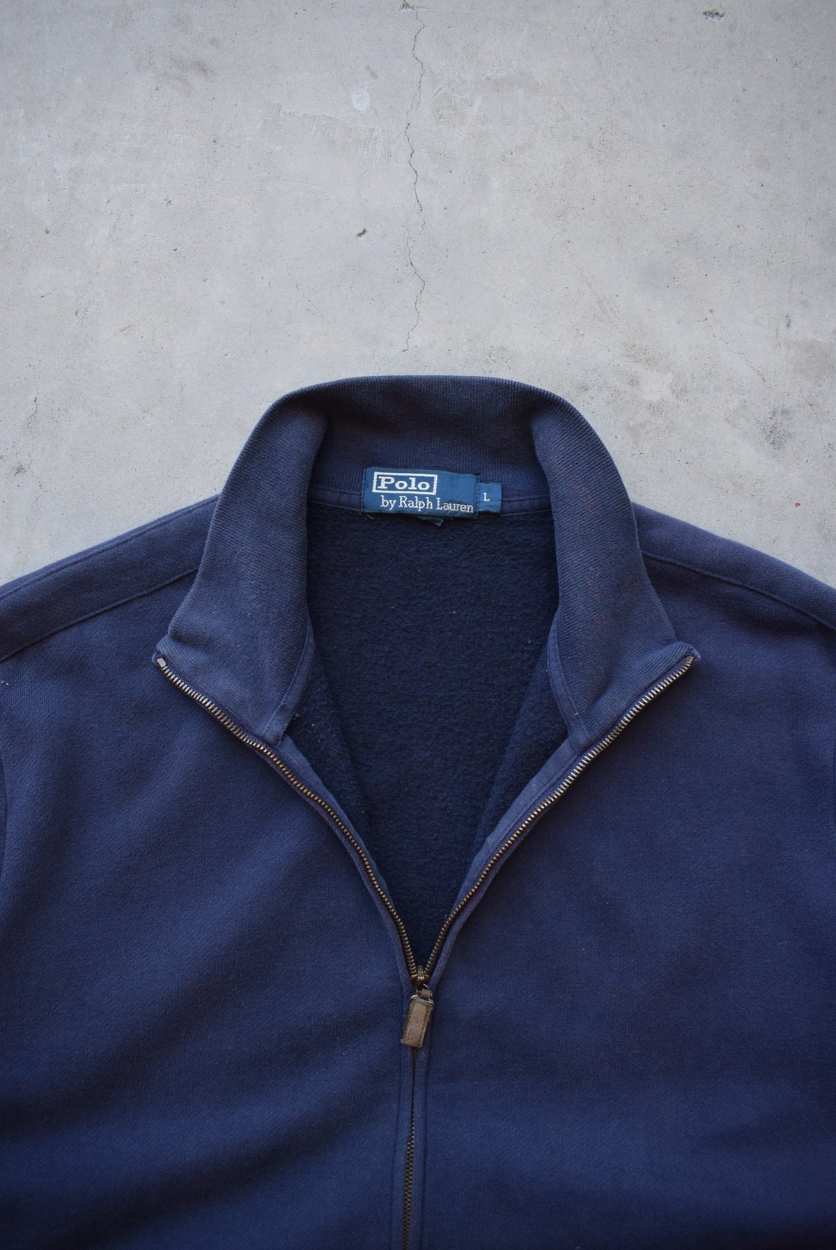 Polo Ralph Lauren Navy Jacket — 1990s (L) - Retrospective Store