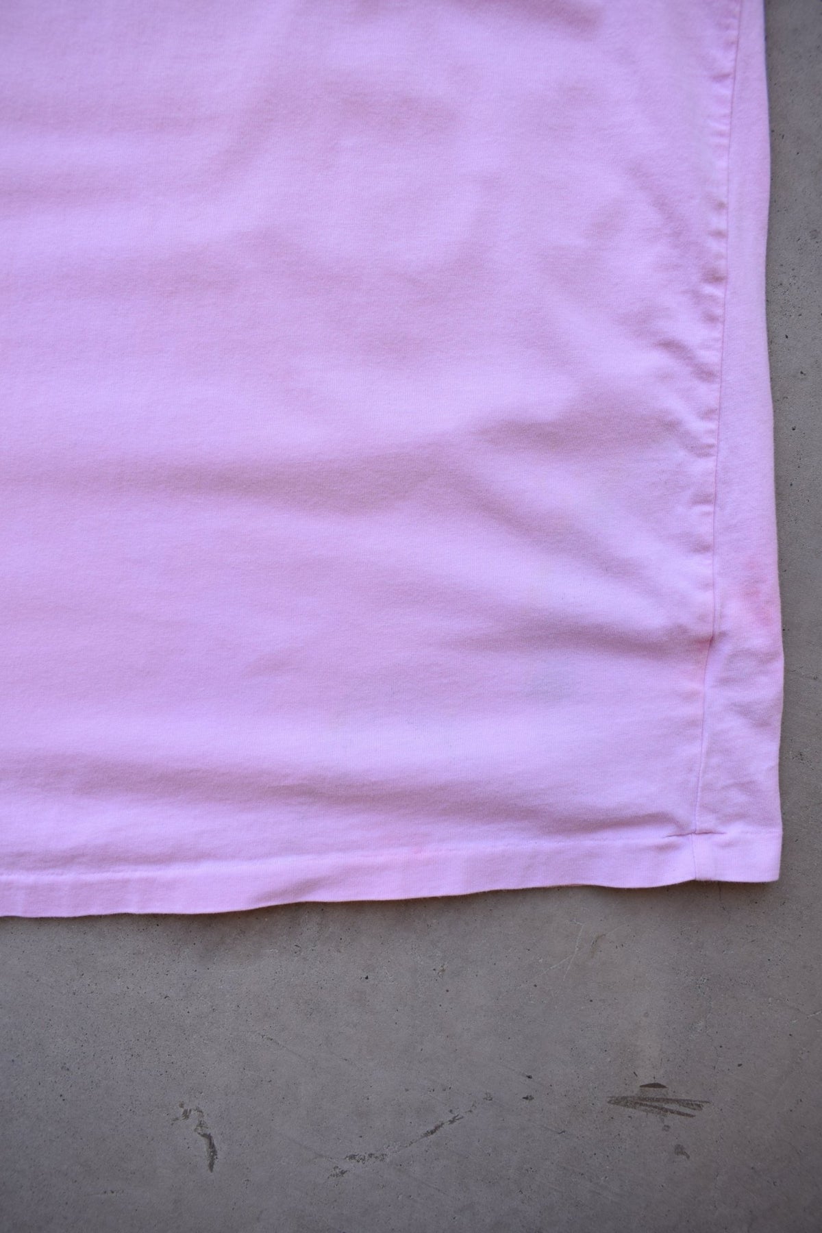 Polo Ralph Lauren Pink Embroidered Logo Tee — 1990s (L) - Retrospective Store