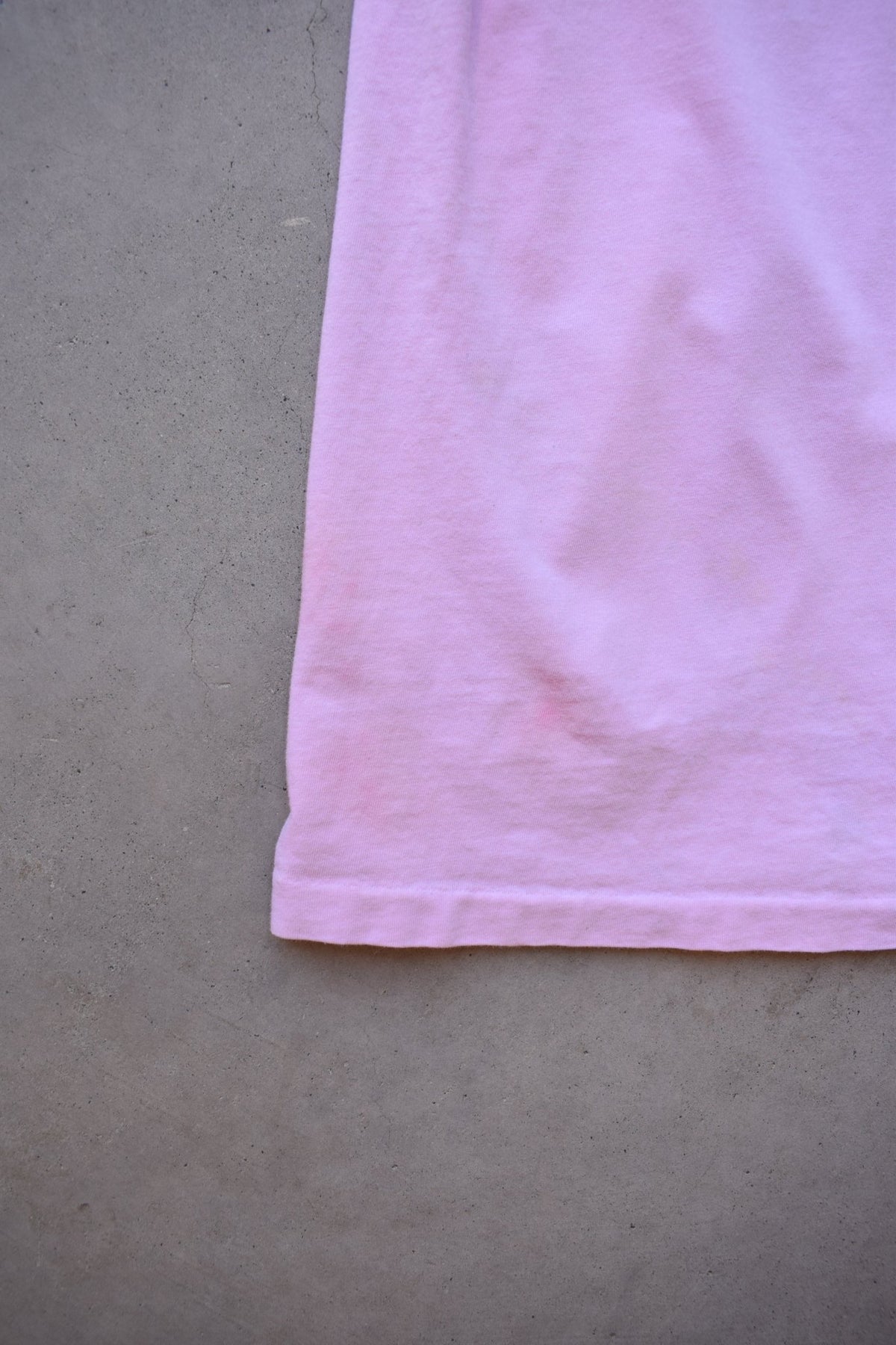 Polo Ralph Lauren Pink Embroidered Logo Tee — 1990s (L) - Retrospective Store