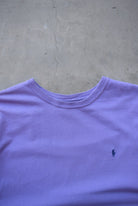 Polo Ralph Lauren Purple Embroidered Logo Tee — 2000s (XL) - Retrospective Store