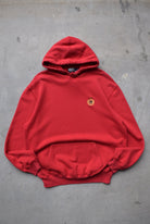 Polo Ralph Lauren Red Embroidered Hoodie — 1990s (L) - Retrospective Store