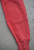 Polo Ralph Lauren Red Embroidered Logo Quarter Button Hoodie — 1990s (M/L) - Retrospective Store