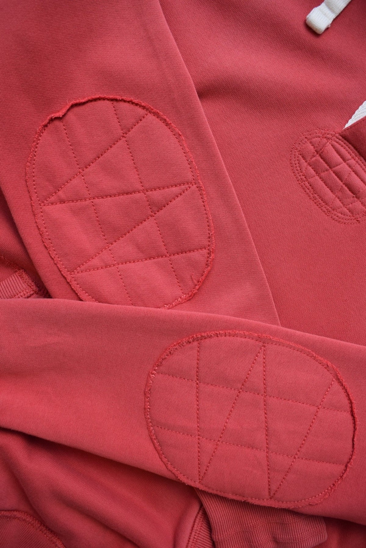 Polo Ralph Lauren Red Embroidered Logo Quarter Button Hoodie — 1990s (M/L) - Retrospective Store