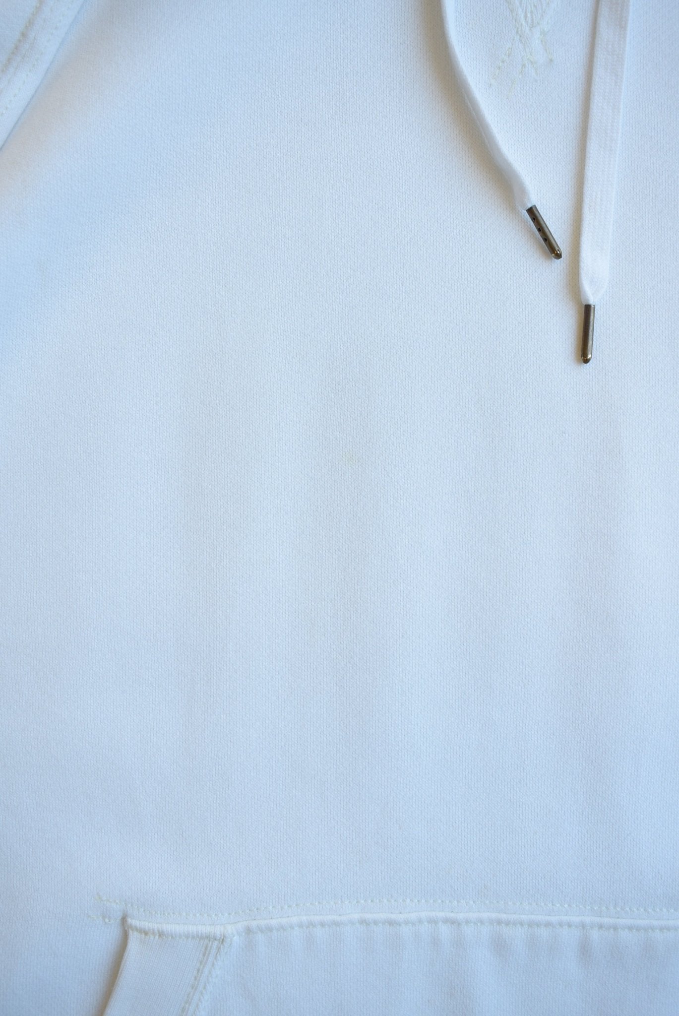 Polo Ralph Lauren White Embroidered Logo Hoodie — 2000s (M) - Retrospective Store