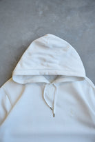 Polo Ralph Lauren White Embroidered Logo Hoodie — 2000s (M) - Retrospective Store