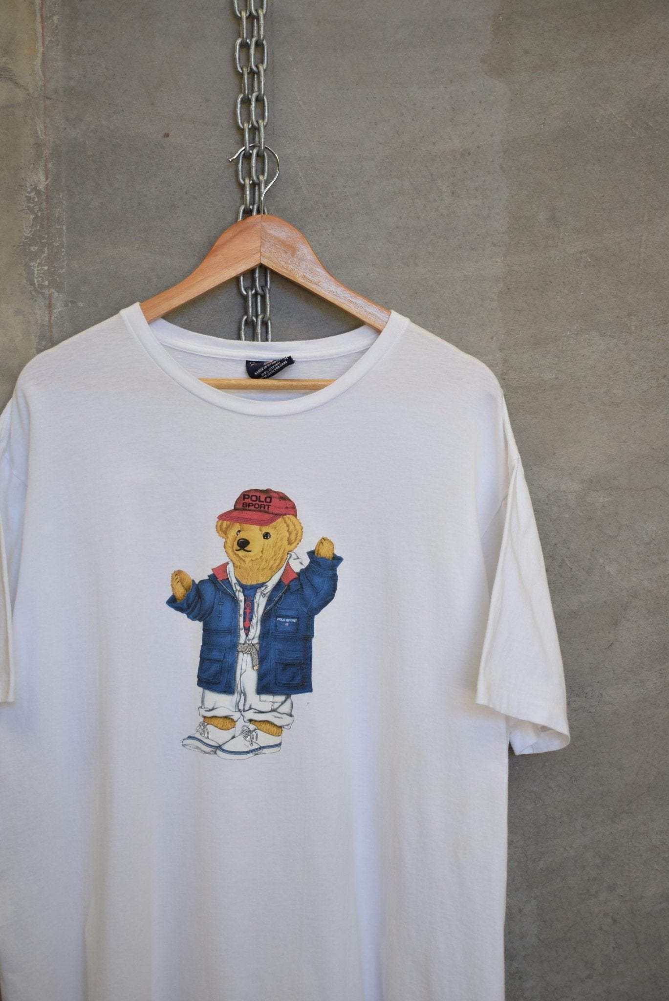 Polo Sport Ralph Lauren Bear Tee — 1990s (XL) - Retrospective Store