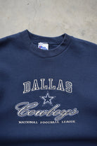 Pro-Player x NFL Dallas Cowboys Navy Embroidered Crewneck — 1990s (L) - Retrospective Store