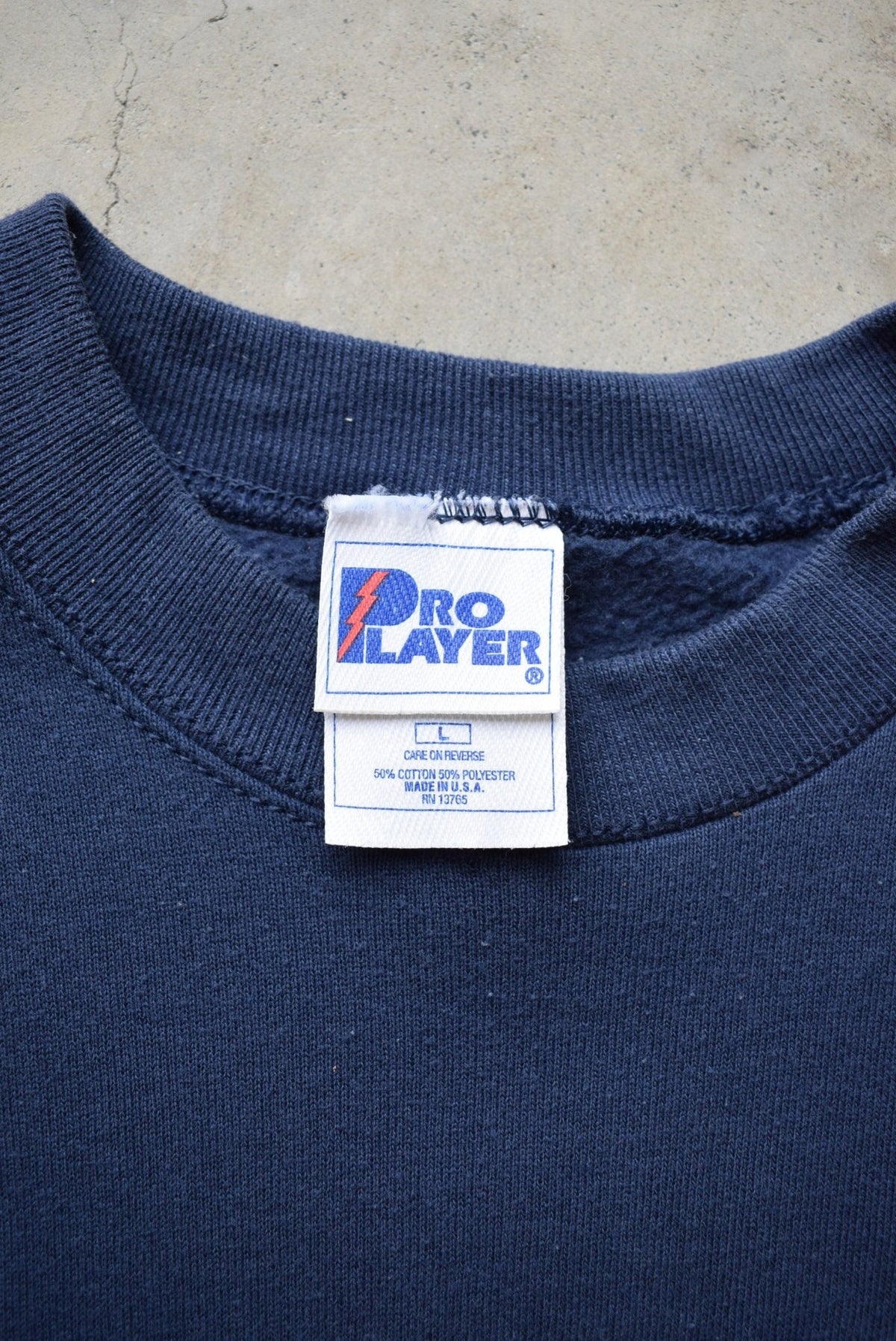 Pro-Player x NFL Dallas Cowboys Navy Embroidered Crewneck — 1990s (L) - Retrospective Store