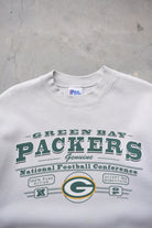 Pro-Player x NFL Green Bay Packers Cream Crewneck — 1997 (M/L) - Retrospective Store