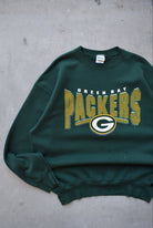 Pro-Player x NFL Green Bay Packers Green Graphic Crewneck — 1990s (XXL) - Retrospective Store
