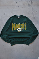 Pro-Player x NFL Green Bay Packers Green Graphic Crewneck — 1990s (XXL) - Retrospective Store