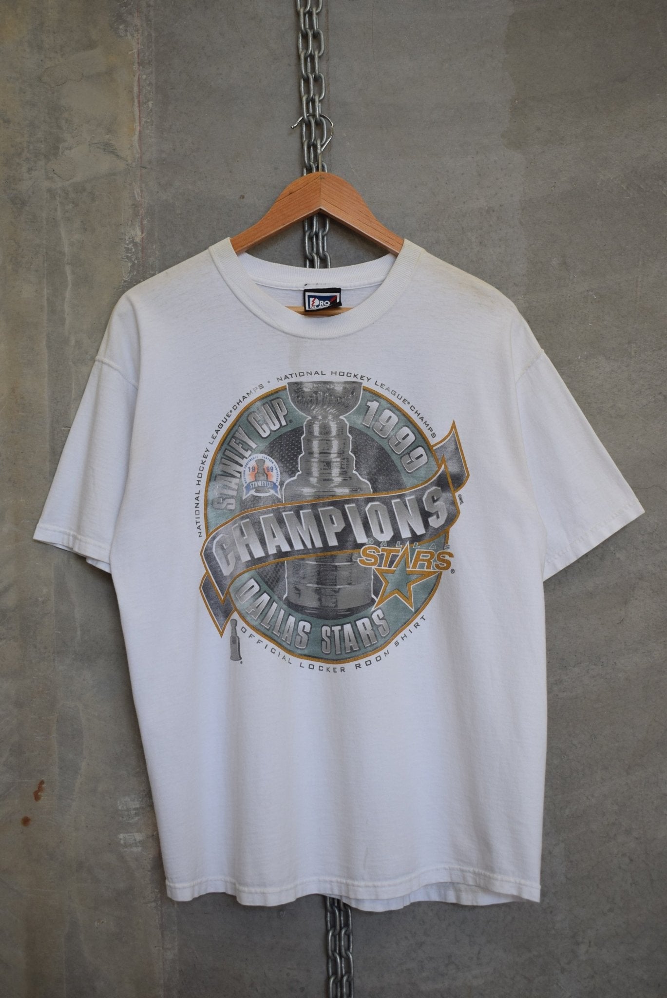Pro Player x NHL Dallas Stars Champions Tee — 1999 (L) - Retrospective Store