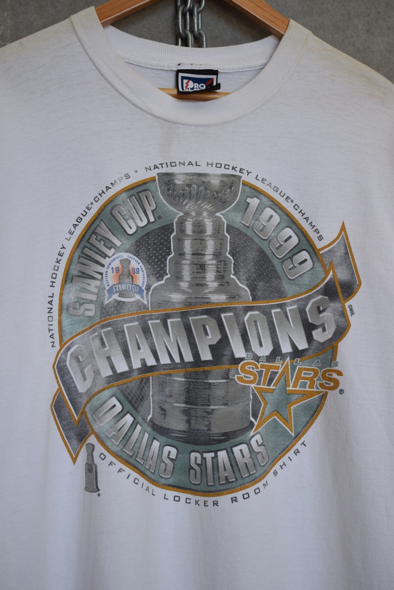 Pro Player x NHL Dallas Stars Champions Tee — 1999 (L) - Retrospective Store