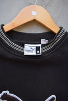 Puma Black & Brown Embroidered Logo Crewneck — 1990s (M/L) - Retrospective Store