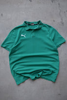 Puma Green Embroidered Logo Polo — 2000s (L) - Retrospective Store