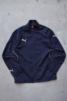 Puma Navy Embroidered Logo Jacket — 2000s (S) - Retrospective Store