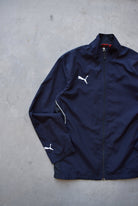 Puma Navy Embroidered Logo Jacket — 2000s (S) - Retrospective Store