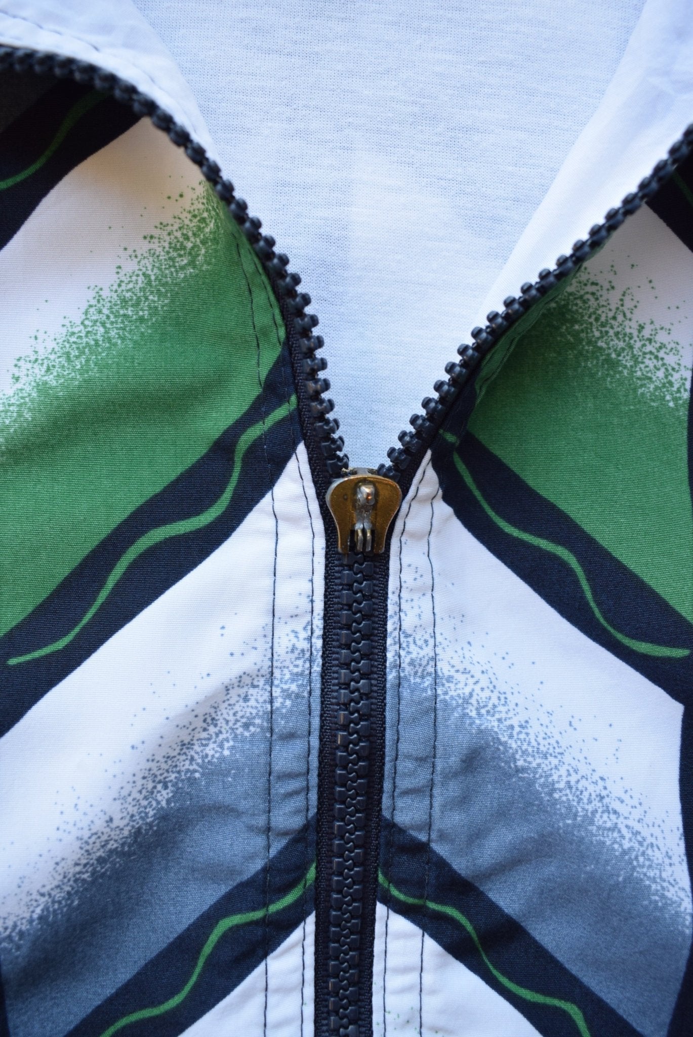 Puma White & Blue Embroidered Jacket — 1990s (L) - Retrospective Store
