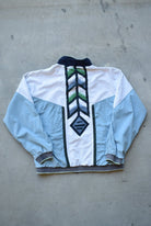 Puma White & Blue Embroidered Jacket — 1990s (L) - Retrospective Store