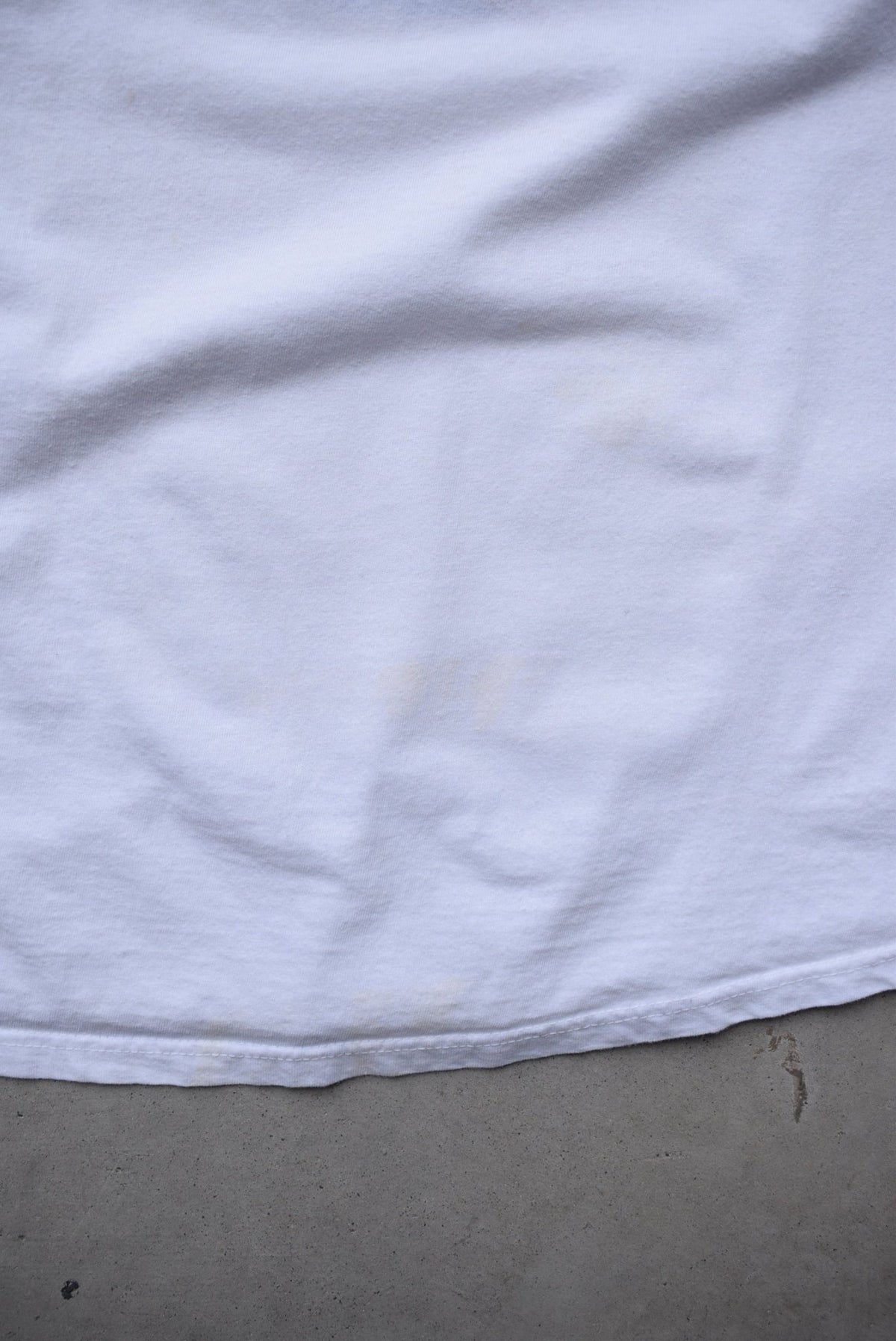 Puma White Graphic Tee — 1990 (L) - Retrospective Store