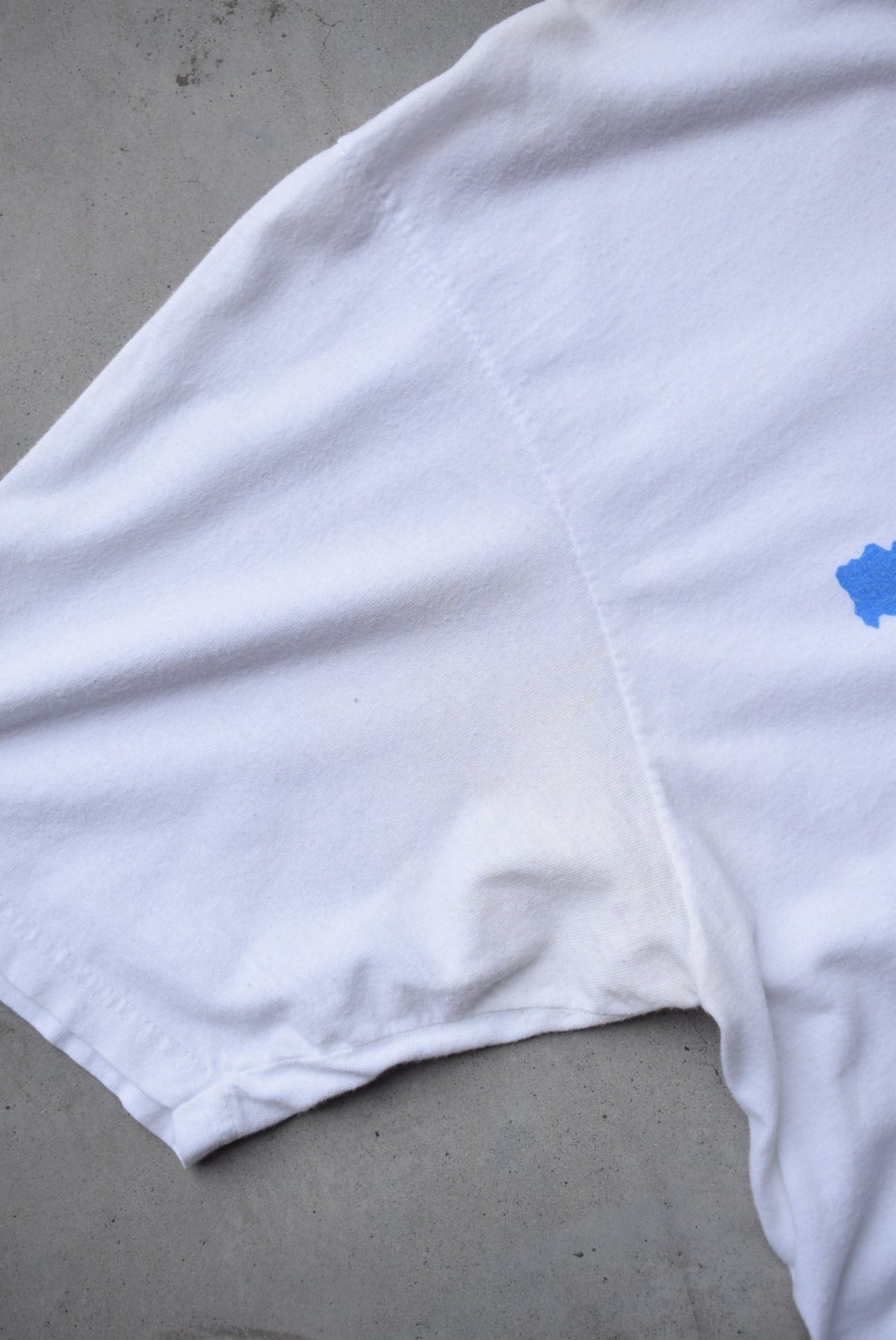 Puma White Graphic Tee — 1990 (L) - Retrospective Store