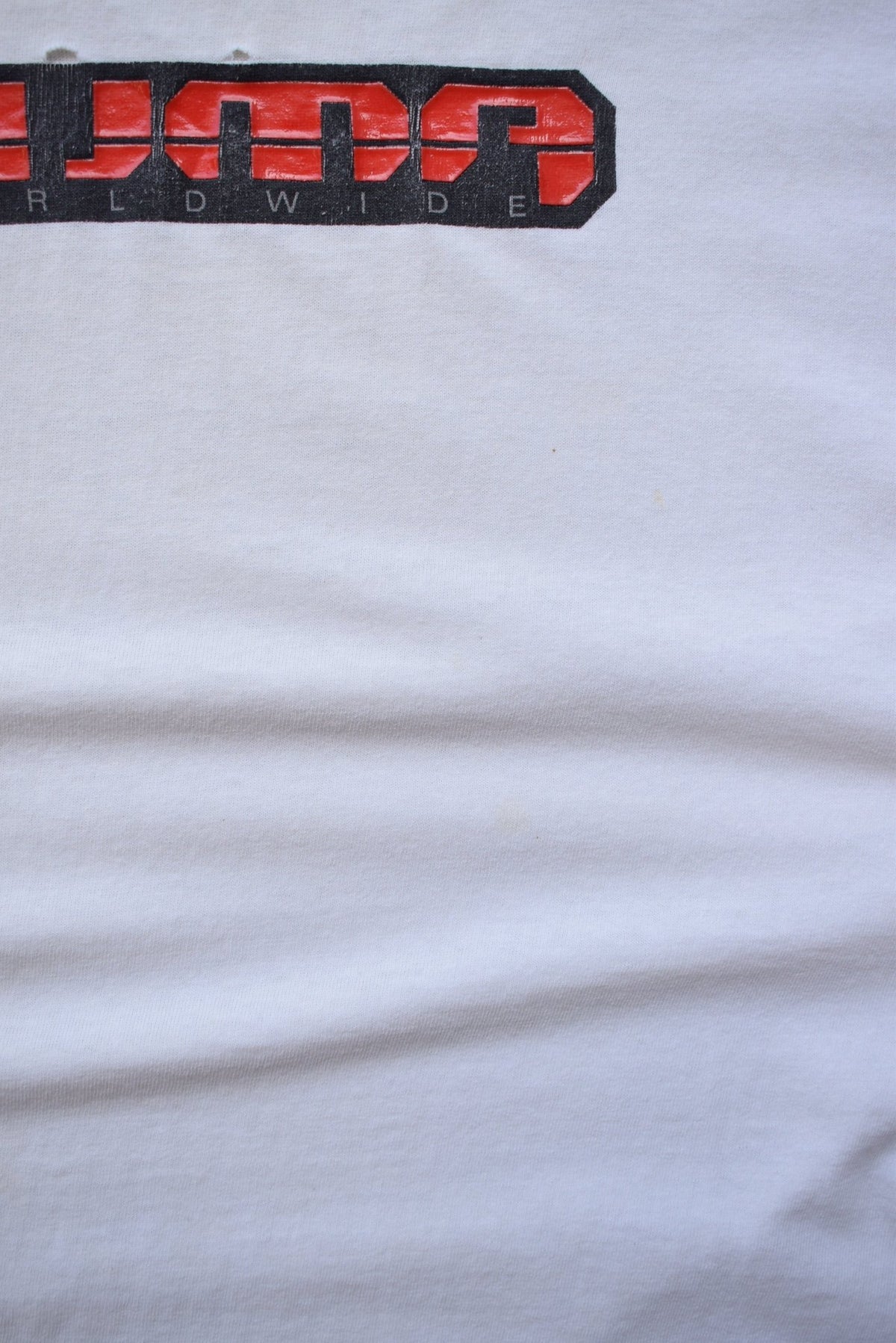 Puma Worldwide White Spellout Tee — 2000s (L) - Retrospective Store