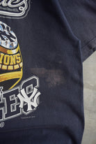 Puma x MLB New York Yankees Champions Navy Graphic Tee — 2000 (L) - Retrospective Store