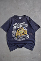 Puma x MLB New York Yankees Champions Navy Graphic Tee — 2000 (L) - Retrospective Store