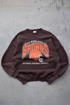 Puma x NFL Cleveland Browns Brown Graphic Crewneck — 1990s (XXL) - Retrospective Store