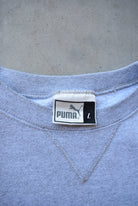 Puma x NFL Cleveland Browns Grey Embroidered Crewneck — 1990s (M/L) - Retrospective Store