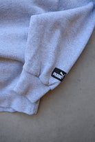 Puma x NFL Cleveland Browns Grey Embroidered Crewneck — 1990s (M/L) - Retrospective Store